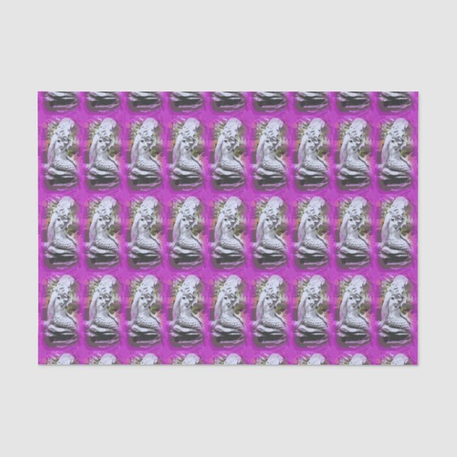 sitting mermaids purple tissue paper (Front)
