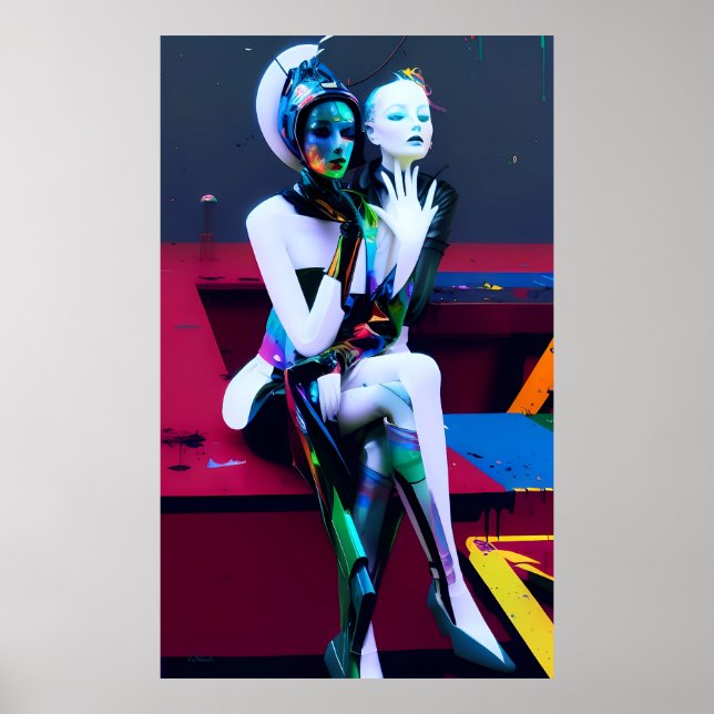 Sitting on the Future Ken Gauge Sci-Fi Poster (Front)