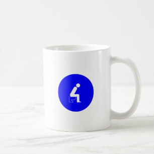 Sitting on Toilet Coffee Mug