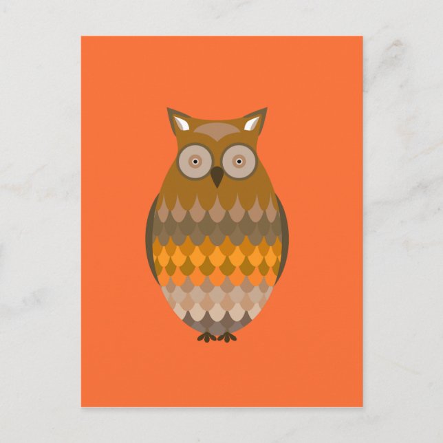 Sitting Owl Postcard (Front)