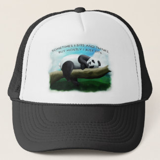 Sitting Panda Trucker Hat