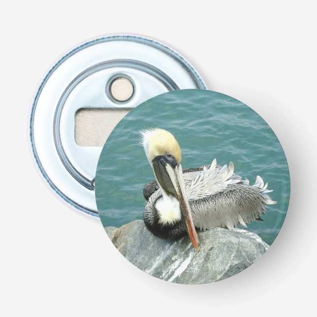 Sitting Pelican Bottle Opener (Front)
