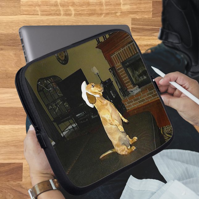 Sitting Pretty Dachshund Laptop Bag (Sitting Pretty Dachshund Laptop Bag)