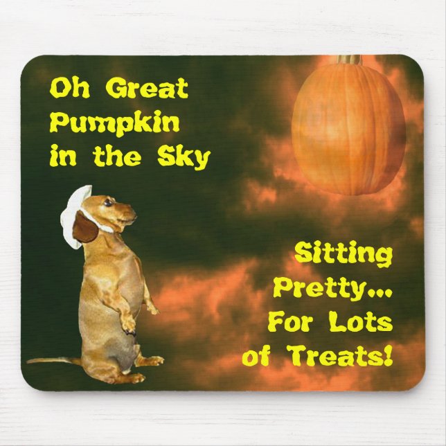 Sitting Pretty For Lots of Treats Mouse Mat (Front)