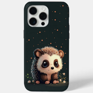 Sitting Pretty Kawaii Hedgehog iPhone Case