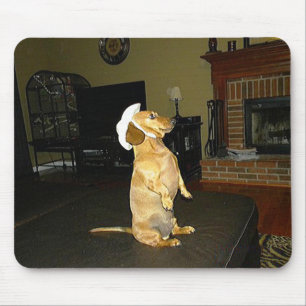 Sitting Pretty or Watching TV Dachshund Mouse Mat