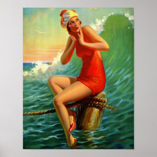 “Sitting Pretty” Painting - Edward Mason Eggle Poster