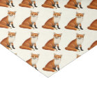 Sitting Red Fox Wildlife Tissue Paper