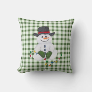 Sitting Snowman Pillow