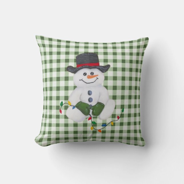 Sitting Snowman Pillow (Front)