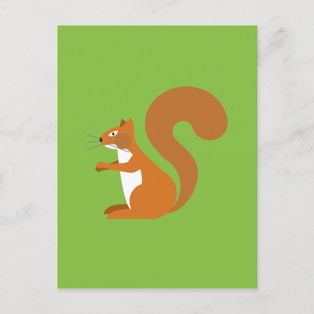 Sitting Squirrel Postcard (Front)