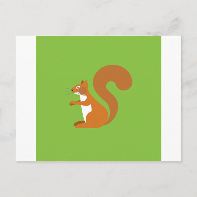 Sitting Squirrel Postcard (Front)