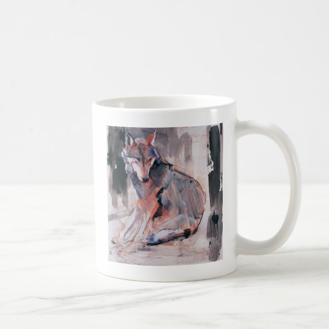 Sitting Wolf 2000 Coffee Mug (Right)