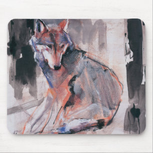Sitting Wolf 2000 Mouse Mat