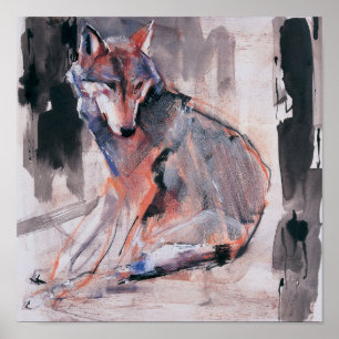 Sitting Wolf 2000 Poster