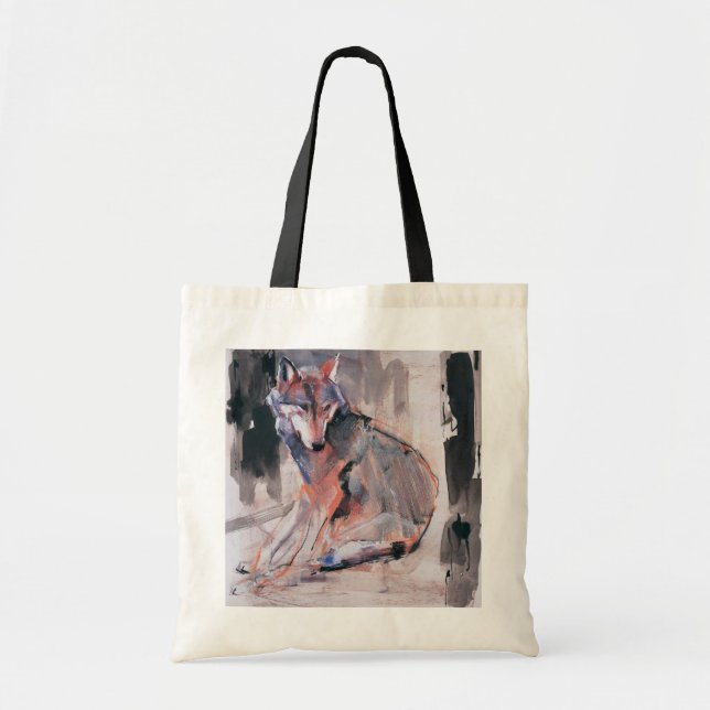 Sitting Wolf 2000 Tote Bag (Front)
