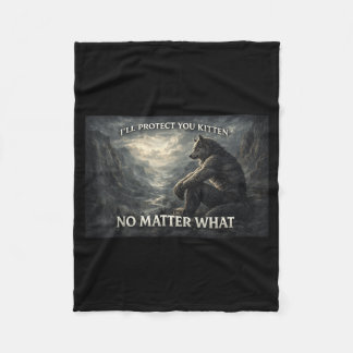 Sitting Wolf Me Werewolf Ripping Meme Alpha Wolf Fleece Blanket