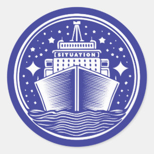 Situationship as Situation Ship Classic Round Sticker