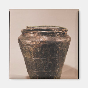 Situla with three repousse decorative bands magnet