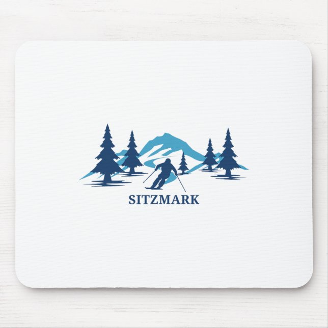 Sitzmark Washington Ski Resort Skiing Skier  Mouse Mat (Front)