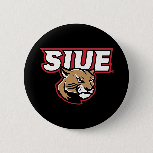 SIUE Cougars 6 Cm Round Badge (Front)