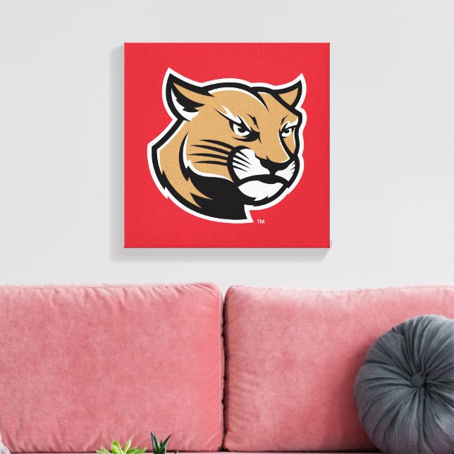 SIUE Cougars Canvas Print (Insitu(LivingRoom))