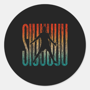 Siuuu Funny Soccer Football Boys Men Women Soccer Classic Round Sticker