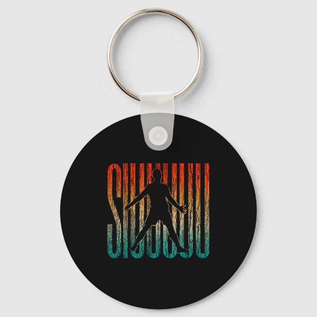 Siuuu Funny Soccer Football Boys Men Women Soccer  Key Ring (Front)