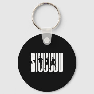 Siuuu Funny Soccer Footbyll Boys Men Women Soccer Key Ring