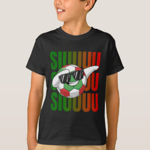 Siuuu Funny Soccer Footbyll Boys Men Women Soccer T-Shirt