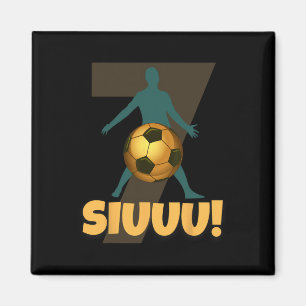 Siuuu Funny Soccer Footll Boys Men Women Soccer Pl Magnet