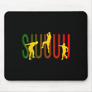 Siuuuu Funny Soccer Footbyll Lovers Shirt For Fans Mouse Mat