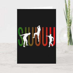 Siuuuu Funny Soccer Footbyll Present For Men Boys Card