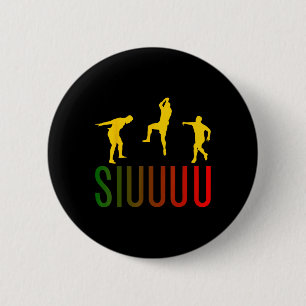 Siuuuu Funny Soccer Footll Boys Men Women Soccer P 6 Cm Round Badge