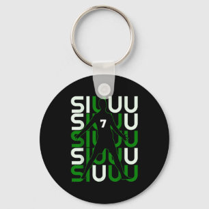 Siuuuu Funny Soccer Present For Soccer Lovers Fan Key Ring