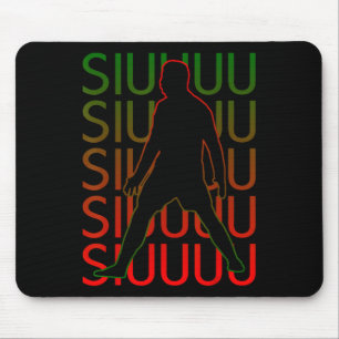 Siuuuu Funny Soccer Present For Soccer Lovers Fan Mouse Mat