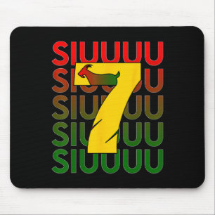 Siuuuu Goat Soccer Boys Men Women Soccer Player Mouse Mat