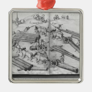 Siver mine of La Croix-aux-Mines, Lorraine Metal Tree Decoration