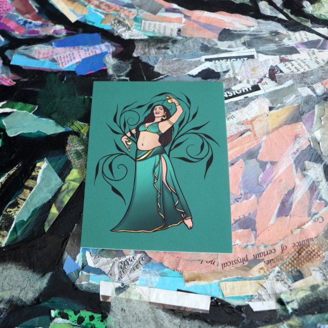 Sivoney Belly Dancer Goddess Postcard (Creator Uploaded)