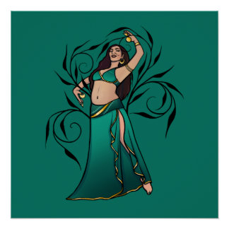 Sivoney Belly Dancer Goddess Poster