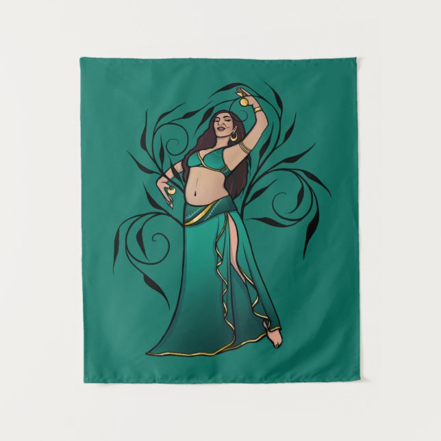 Sivoney Belly Dancer Goddess Tapestry (Front)
