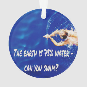 Siwmming Swim Team Love to Swim Pool Ornament