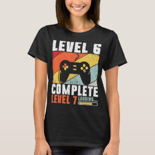 Six 6th Birthday 6 Year Old for Son boys Gamer T-Shirt