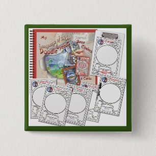 Six Base chakra sheets 15 Cm Square Badge