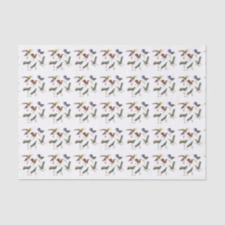 Six Beautiful Hummingbirds Tissue Paper