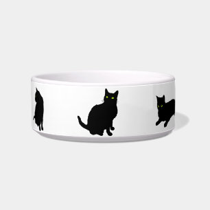 Six Black Cats  your pets name Bowl