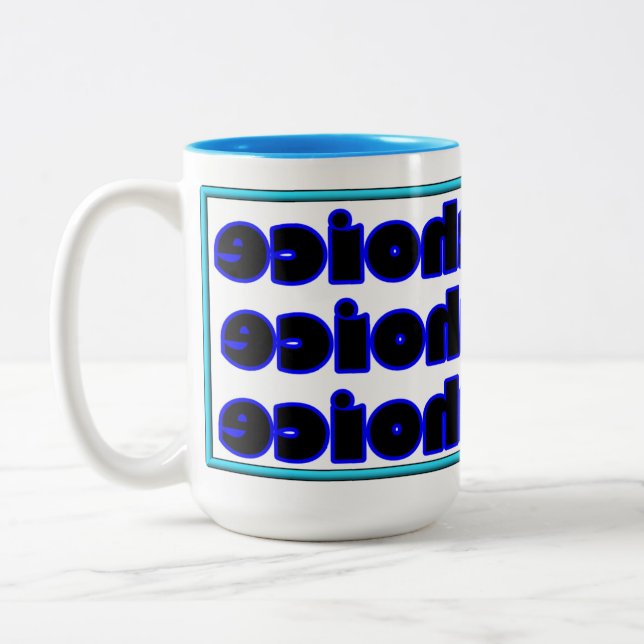 Six By Six  Two-Tone Coffee Mug (Left)