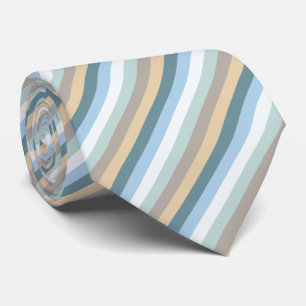 Six Colors - Blue Brown Sand Beige Turquoise White Tie