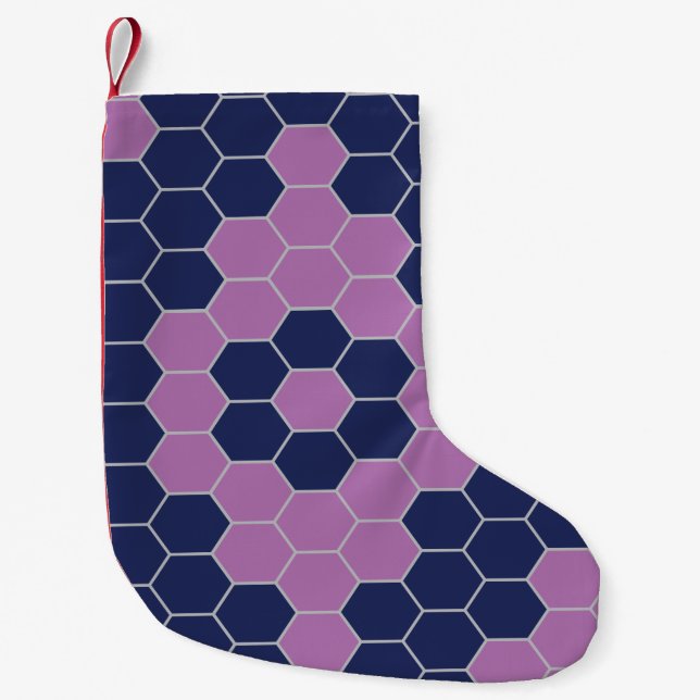 Six corners pattern small christmas stocking (Front)