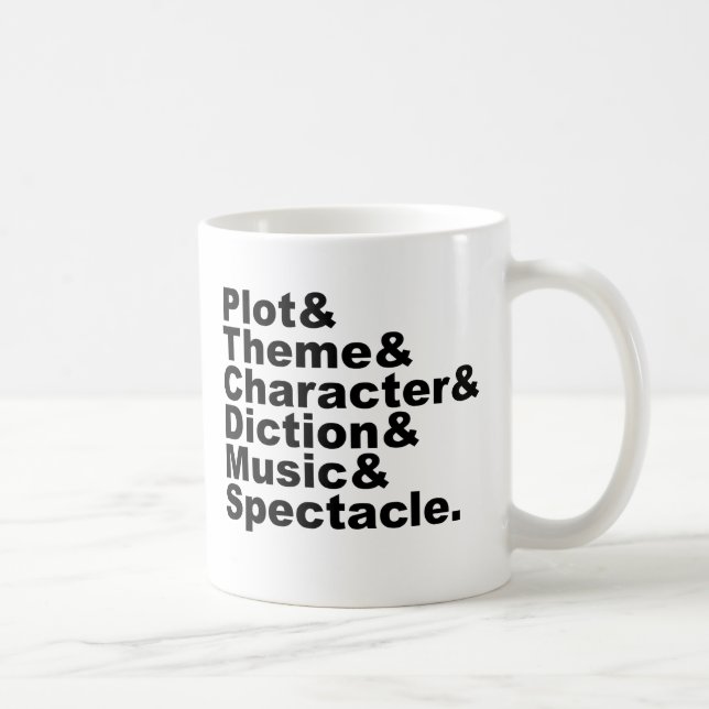 Six Element of Poetics and Drama by Aristotle Coffee Mug (Right)